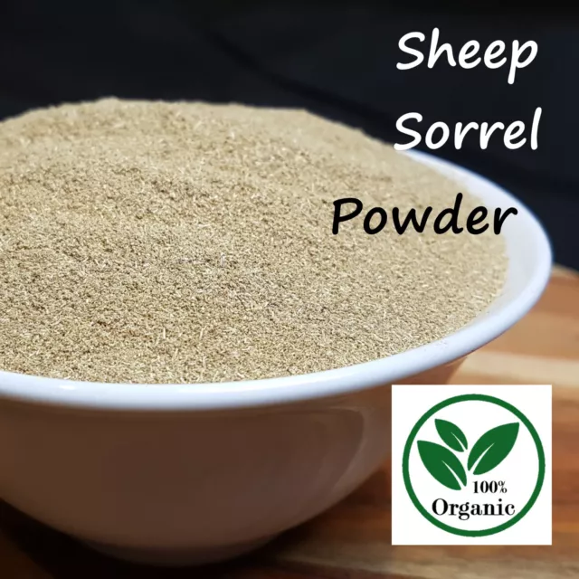 Sheep Sorrel Powder CERTIFIED ORGANIC Powdered Herb PREMIUM NEW FRESH STOCK