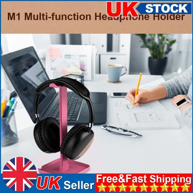 M1 Headphone Holder Hanger Earphone Desktop Display Stand Bracket (Pink)