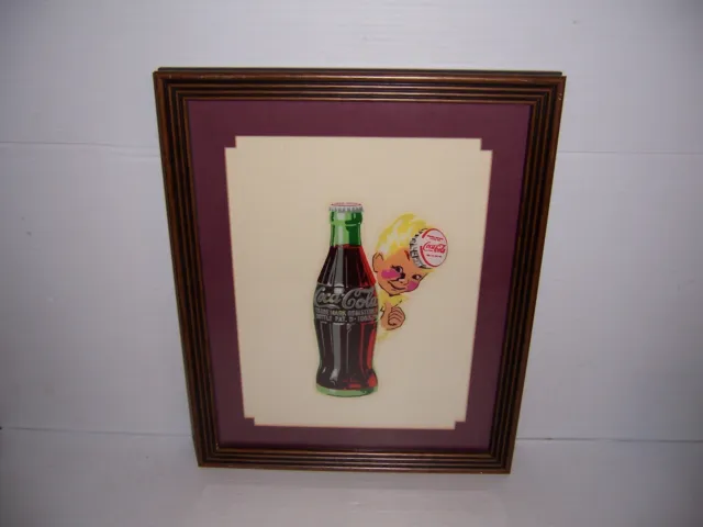 Framed Coca Cola Bottle & Sprite Boy Art Print