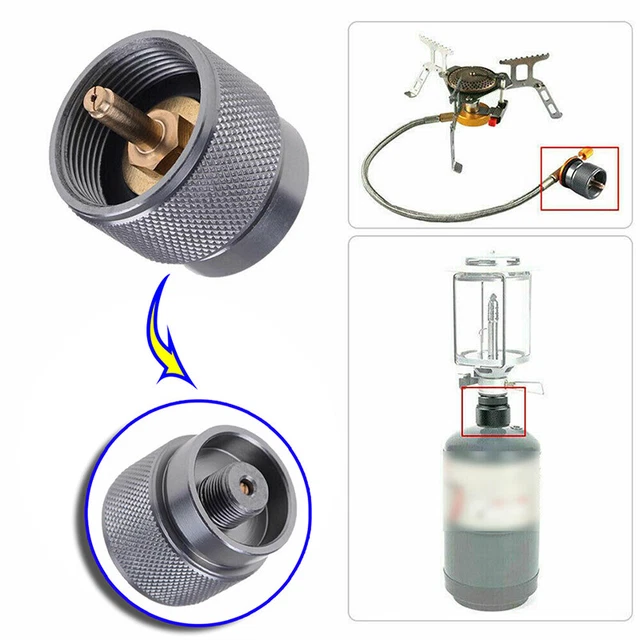 CAMPING PICNIC PROPANE Tank Gas Refill Adapter Valve Filling Canister