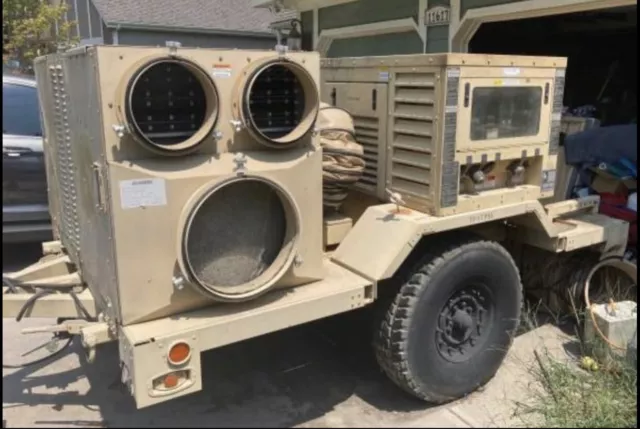 Applied Technologies 23kW Military Generator w Schutte Trailer 1 & 3 Phase