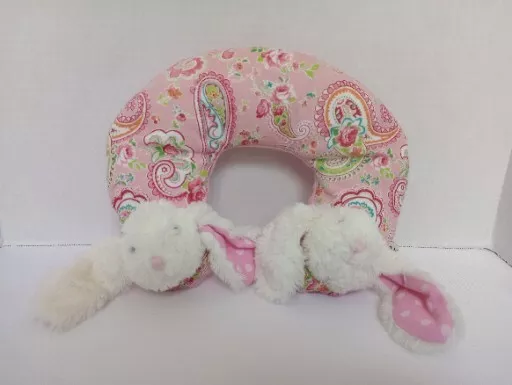 Maison Chic Baby Kids Toddler Bunny Rabbit Travel Neck Pillow Polyester