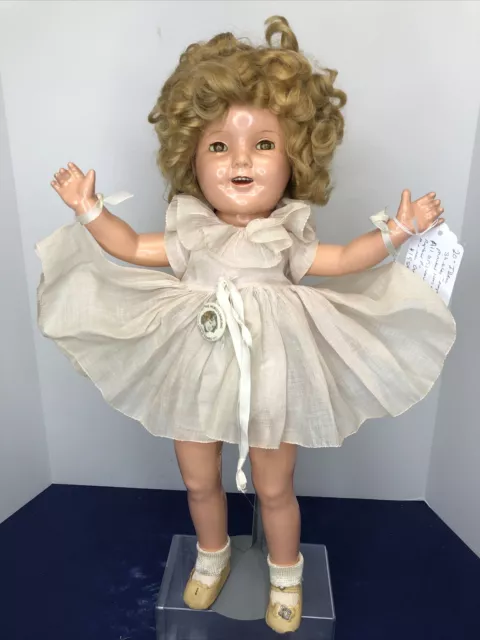 20” Antique Vintage Ideal Compo Shirley Temple Doll 1930’s All Original #co