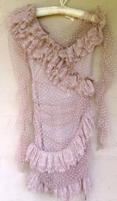 sorrel blush lace frill mini dress House Of Cb Women's Sorrel Tulle Asymmetric Minidress - Pink