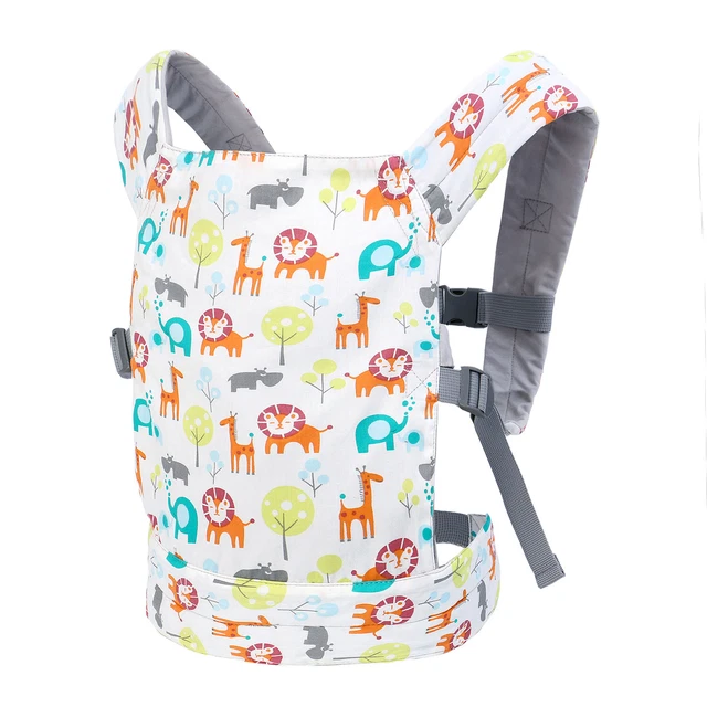Girls Printed Adjustable Strap Baby Doll Carrier For Kids Front Back Carrying