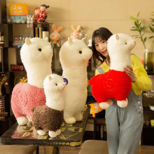 Giant Plush Alpaca Cute Large Stuffed Llama Soft Toy Small Doll Pillow Kids Gift