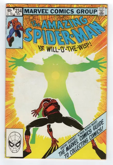 1982 Marvel Amazing Spider-Man #234 Will O The Wisp Direct High Grade Key Rare