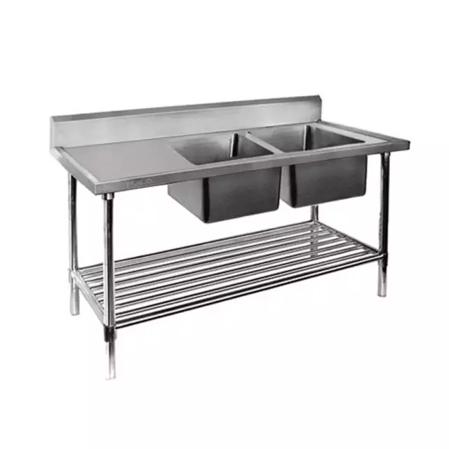 Double Right Sink Bench with Pot Undershelf DSB7-1800R/A GRS-DSB7-1800R/A