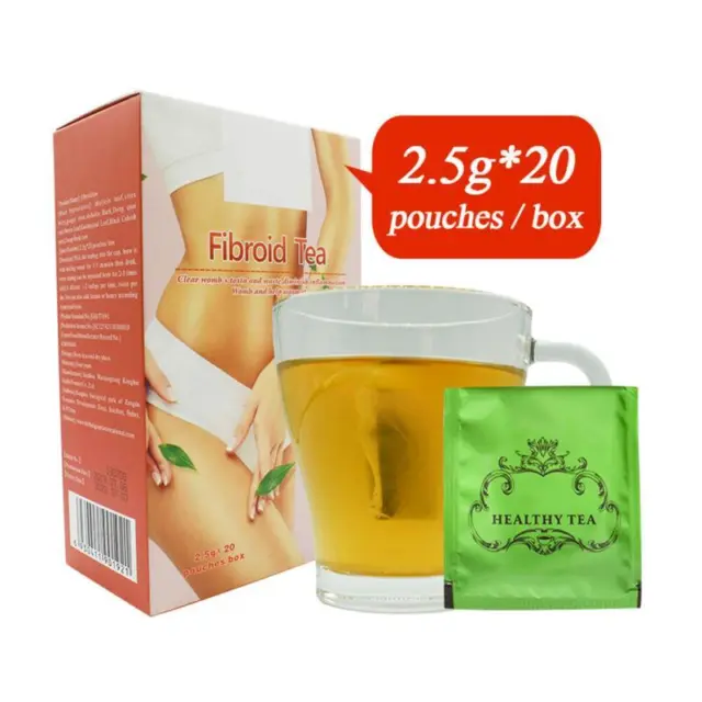20 paquetes de té uterino caliente para mujeres bebida herbal saludable desintoxicación de fibromas