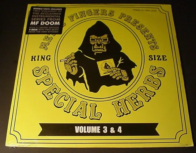 SEALED MF DOOM - Metal Fingers Presents– Special Herbs (Volume 3 & 4) MINT VYNIL