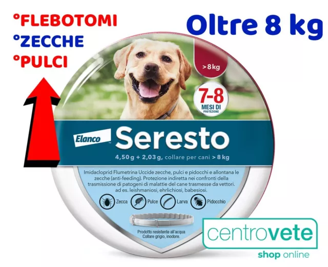 2 COLLARI - Seresto Bayer Collare per cani medio grandi oltre 8 kg - OFFERTA 2