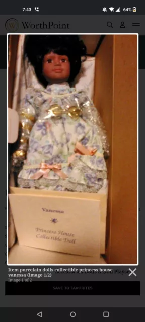 Princess House Porcelain Doll "Vanessa"