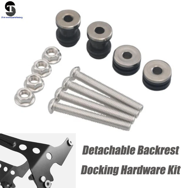 DETACHABLE SISSY BAR Rack Docking Hardware Kit For Harley Road King Glide 97-08 £32.90 - UK