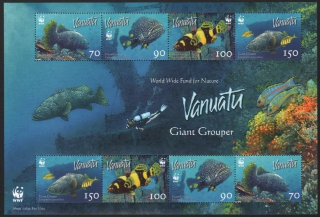 Vanuatu 2006 - Mi-Nr. 1302-1305 ** - MNH - Kleinbogen - Fische / Fish