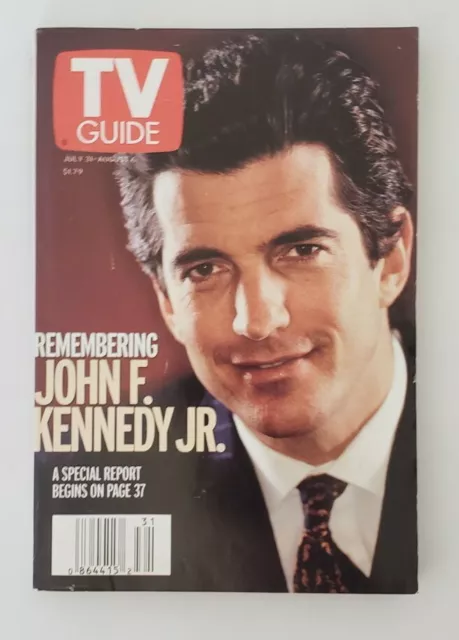 JOHN F KENNEDY JR 1999 TV GUIDE Collectible Small Format - Remembering JFK Jr