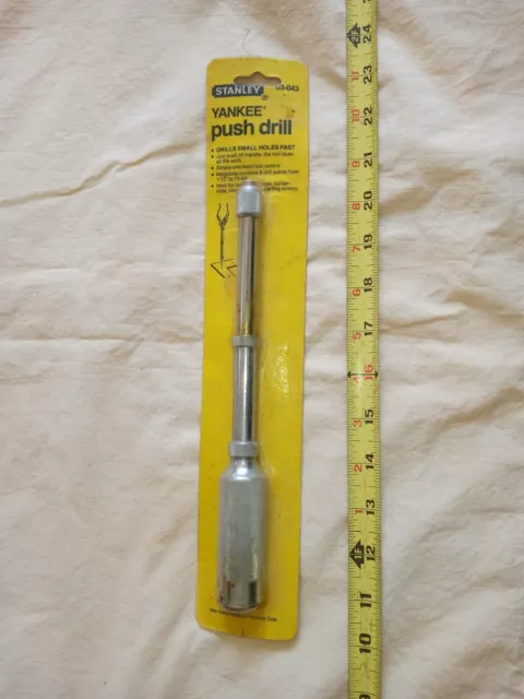 1982 Yankee Stanley 03-043 USA Pump Push Hand Drill Screwdriver NOS.