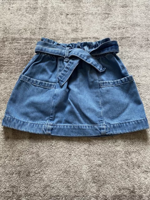 Girls Blue Denim Next Skirt Age 6 Years