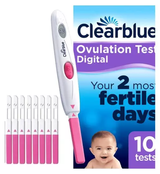 Clearblue Digital Ovulationstest - 10 Tests Sticks Pink Neu