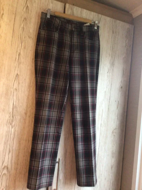 Anna Montana Sport TARTAN karierte HOSE Größe 10/12