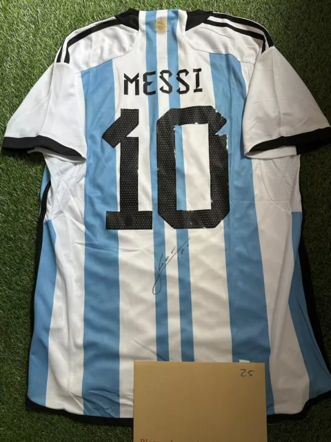 Signed Lionel Messi Argentina Shirt With Certificate Of Authenticity COA