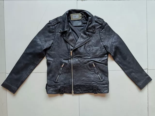 ALLSAINTS Woodley Leather Biker Jacket $550 FREE WORLDWIDE SHIPPING