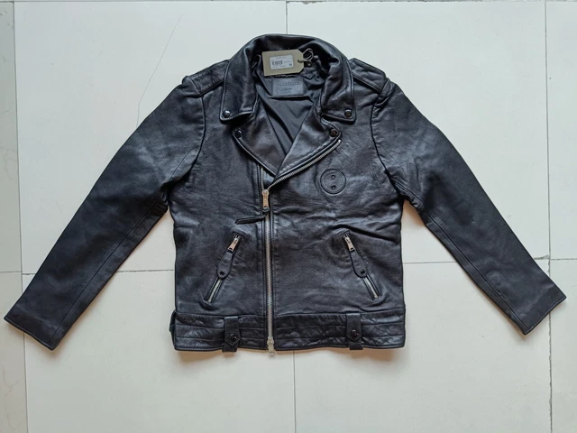 ALLSAINTS Woodley Leather Biker Jacket $550 FREE WORLDWIDE SHIPPING