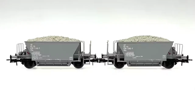 Coffret De 2 Wagons OS.KAR 4356 - Vfcc Jaune VALSECCHI - Ep V HO 1/87 - Neuf