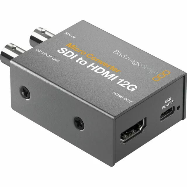 Micro convertidor Blackmagic Design SDI a HDMI 12G