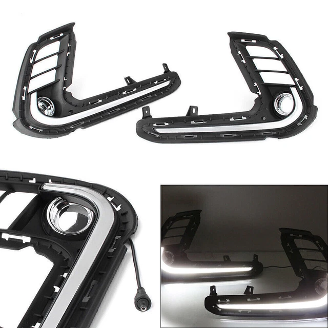 Luce Diurna ABS LED Fanale Nebbia Lampada per Hyundai Elantra 2017 - 2018