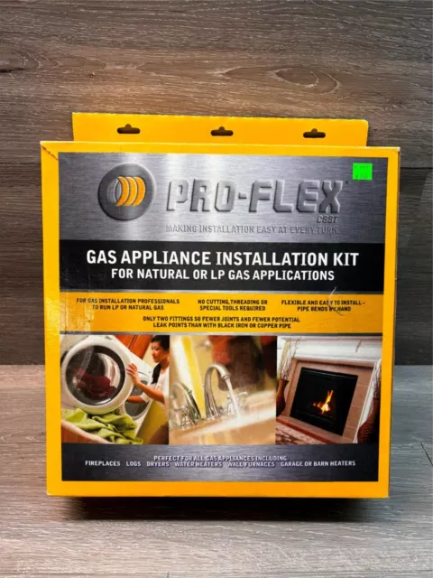 Pro-Flex CSST Gas Appliance Installation Kit PFSAGK-2000C 25' Single Appliance