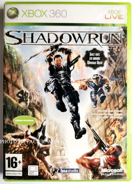 jeu SHADOWRUN pour XBOX 360 francais X360 shadow run fps tir game spiel COMPLET