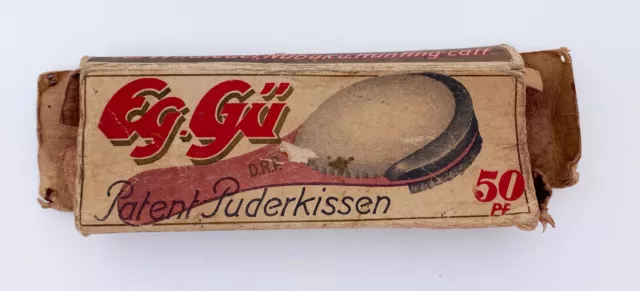 Patent Puderkissen Eg Gü Schuhpflege retro Lederschuhe Pflege Farbe Schuster alt