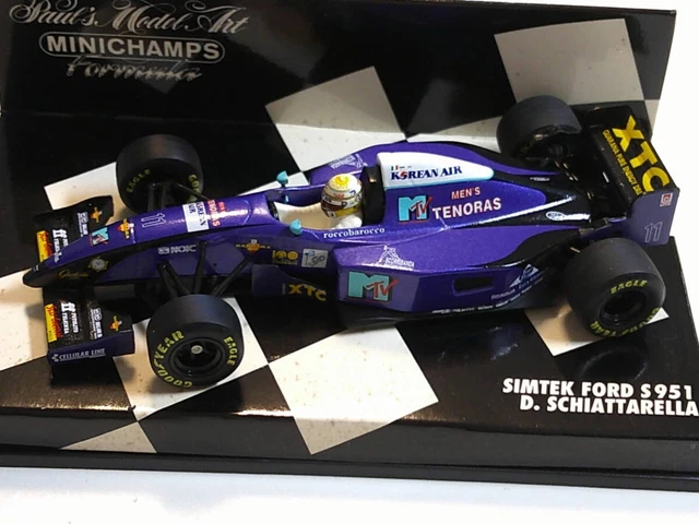 Miniature F1 Simtek Ford S951 – Domenico Schiattarella #11 1995 – Minichamps 1/43