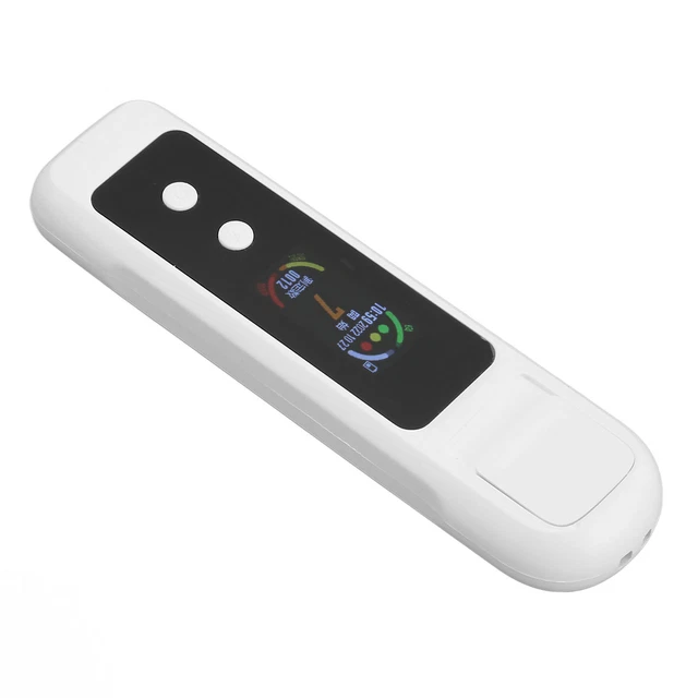 Probador de alcohol H9PRO portátil detección sin contacto blanco USB 200mAh recarga EE. UU.