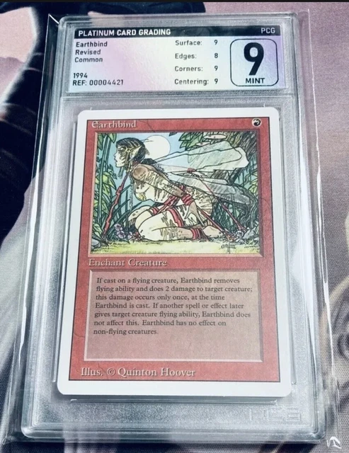 earthbind mtg card Magic The Gathering - Earthbind - Revised Edition (1994) - Red Enchantment  Aura - Common main image 1