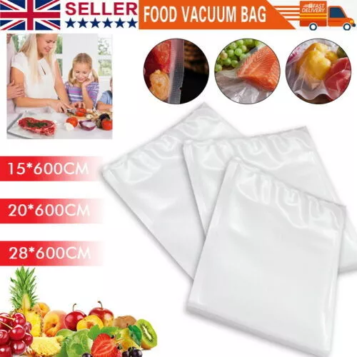 100/200Vacuum Sealer Food Storage Bags Textured Strong Pouches Seal Embossed Vac