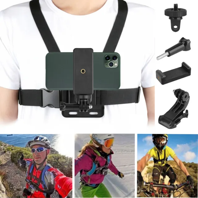 Chest Harness Strap Mount Phone Accessories for iPhone GoPro Hero Adjustable