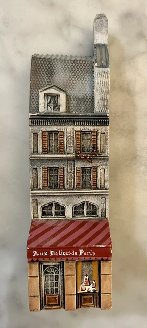 Vintage Gault Aux De’lices de Paris Ceramic Miniature French Building