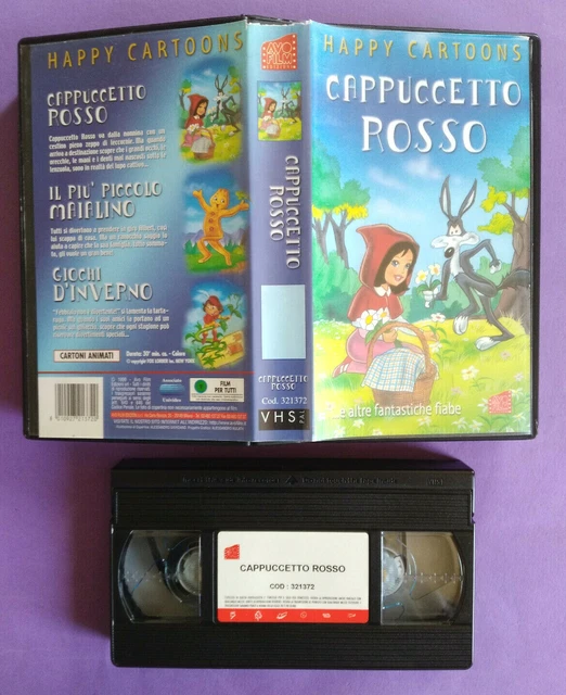 VHS FILM ITA Animazione Cappuccetto Rosso Happy Cartoons Avofilm (V187