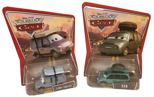 Disney Pixar Cars LEROY TRAFFIK & VAN World of Cars #28 diecast by Mattel