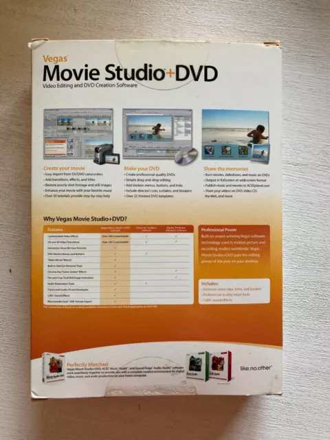 Sony Vegas Movie Studio + DVD 2