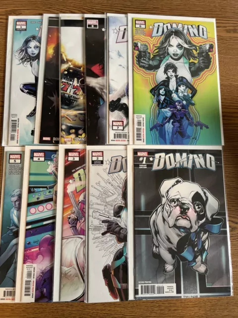 Domino #1 2 3 4 5 6 7 8 9 10 + Annual 11 Book Lot Marvel Comics FULL RUN VF/NM
