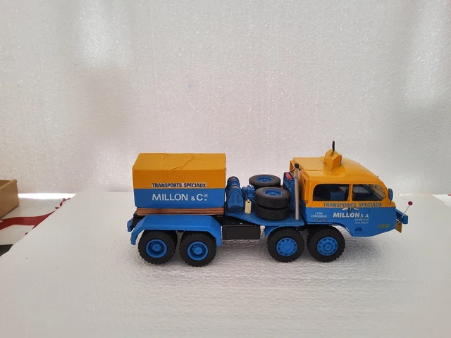 Solido SEMI REMORQUE MILITAIRE BERLIET T12 + REMORQUE PORTE-CHAR - Collection