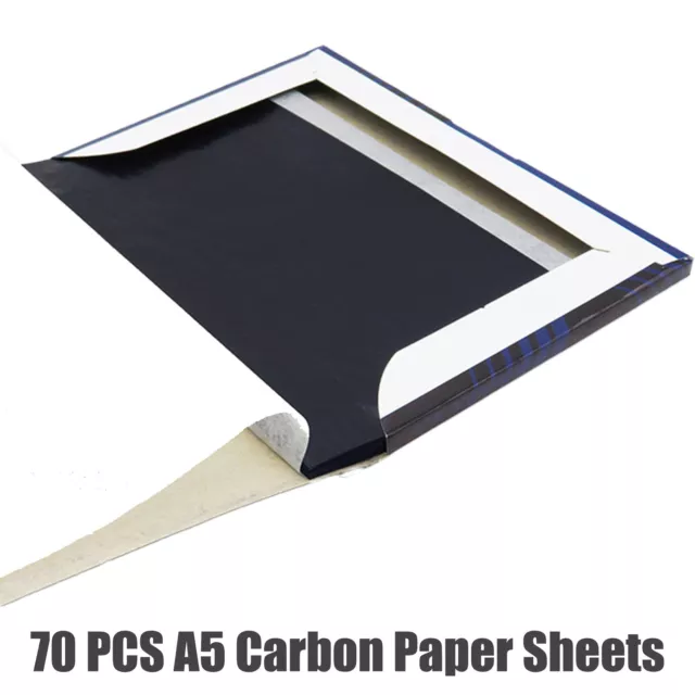 70PCS X A5 Carbon Paper Sheets Hand Copy Duplicate Typewriter Long