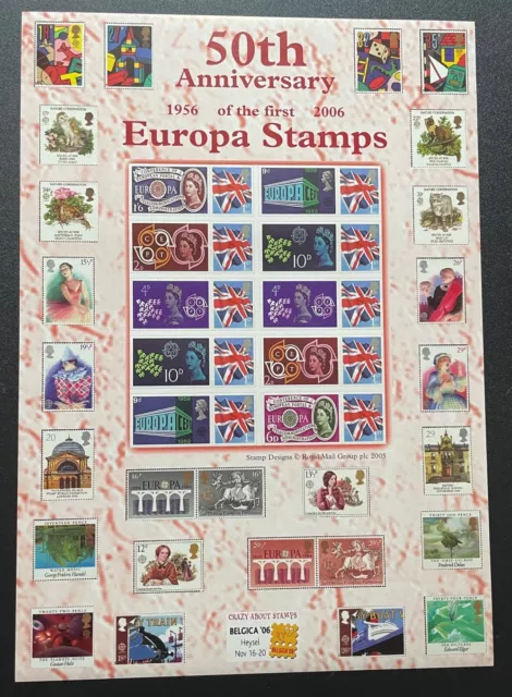 Smilers Sheet 2006 - 50th Anniversary of Europa Stamps