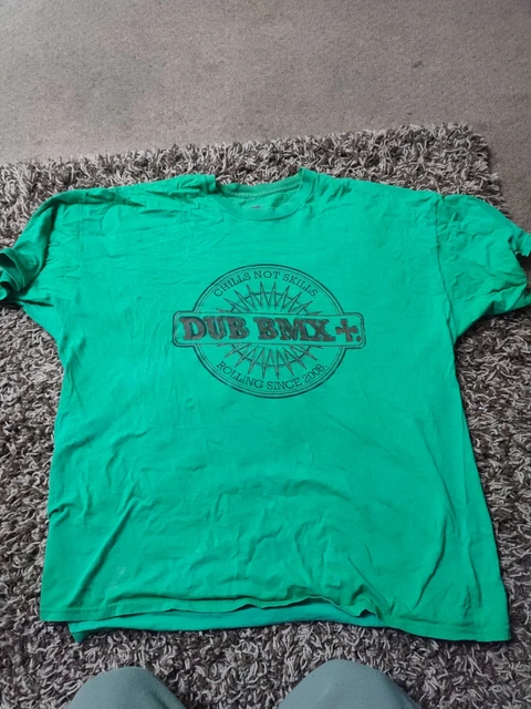DUB BMX T SHIRT Large Green Rolling Since 08 20.00 PicClick UK