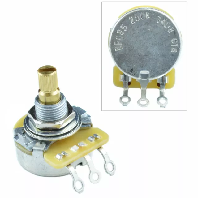 CTS Potentiometer Log A or Linear B 250K Volume Tone for Guitars Split Shaft