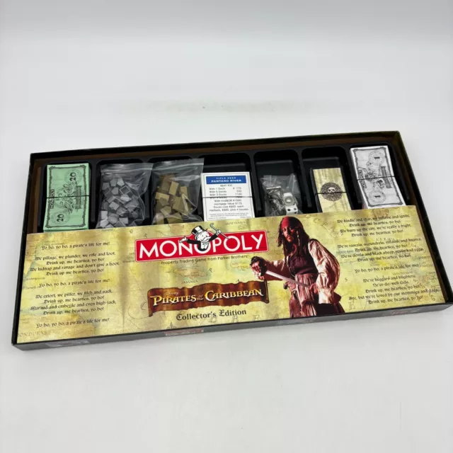 Monopoly Pirates of the Caribbean Collector's COMPLETE USAopoly 2006 POTC Disney 3