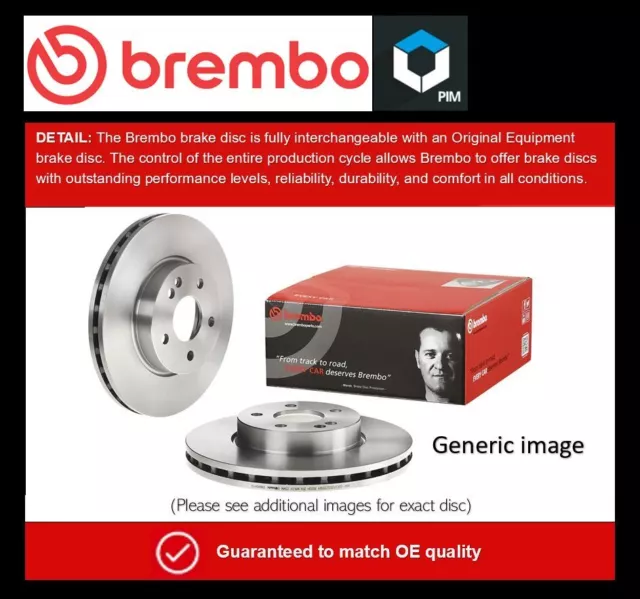 2x Brake Discs Pair Vented Front 305mm 09.D526.13 Brembo Set 0004212512 Quality