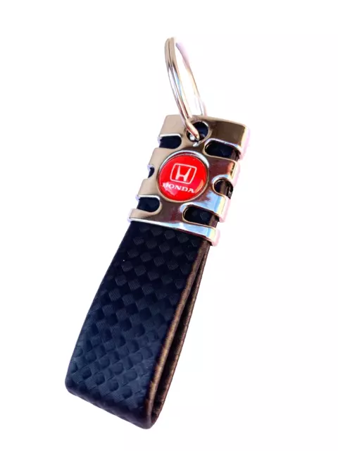 Key Ring Car for Honda False Carbon Black